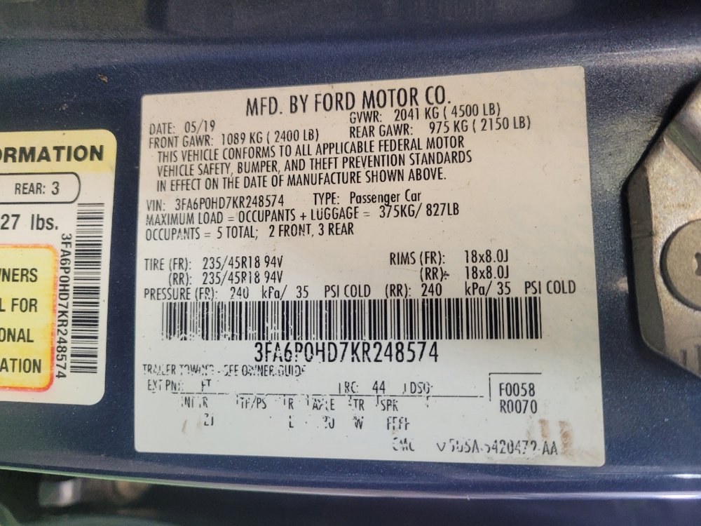 Used 2019 Ford Fusion SE w/ Equipment Group 151A FWD image 33