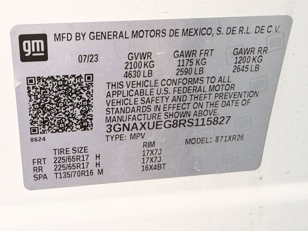 Certified 2024 Chevrolet Equinox LT w/ LPO, Floor Liner Package image 25