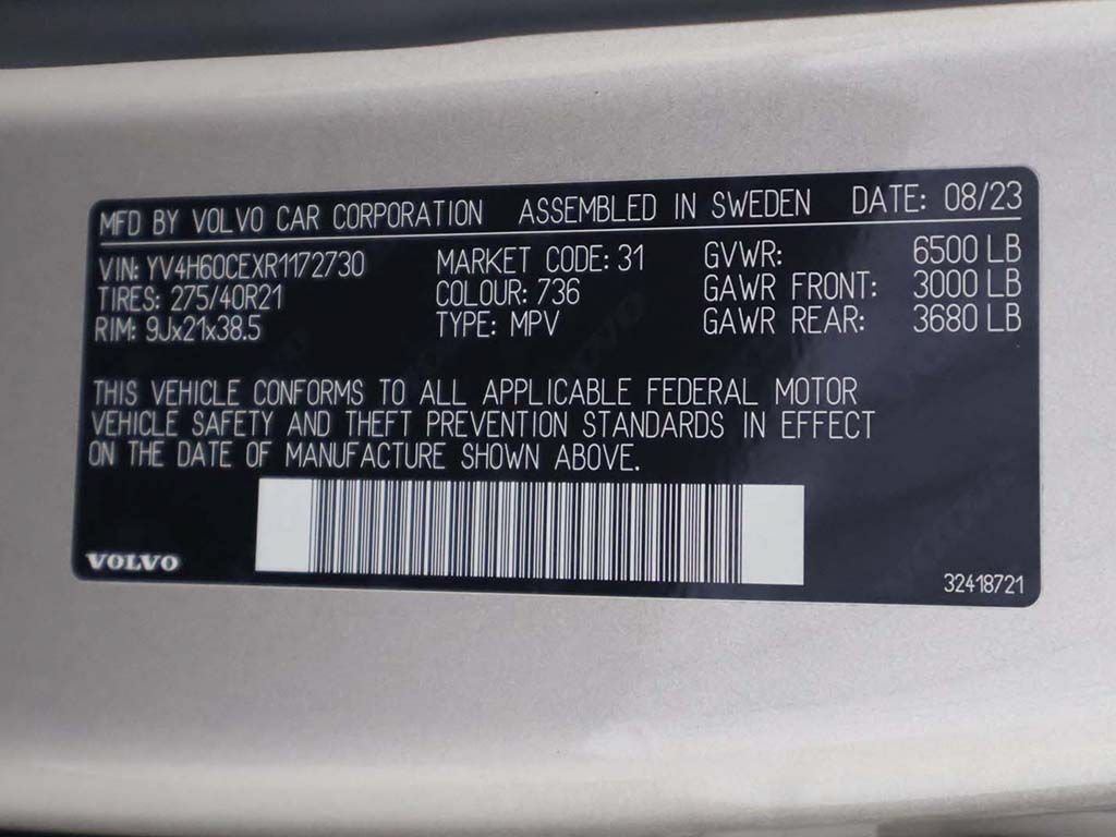 Used 2024 Volvo XC90 T8 Plus w/ Protection Package Premier AWD/4WD image 62