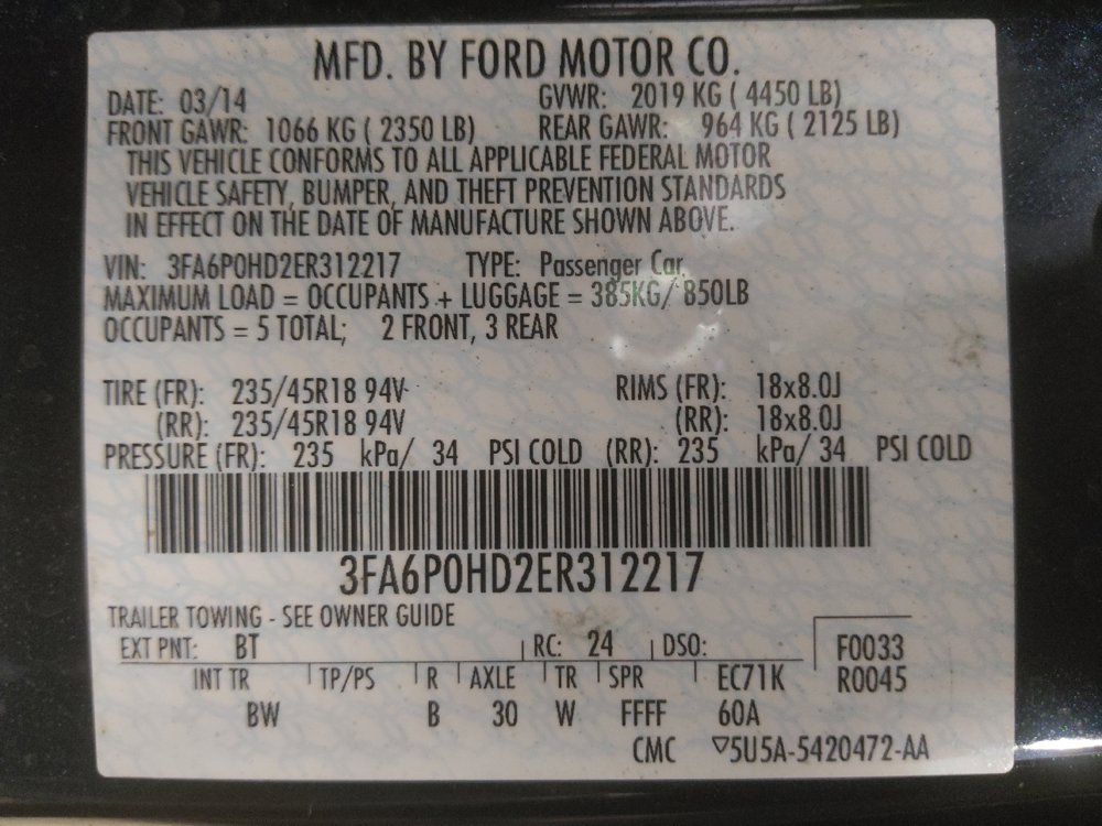 Used 2014 Ford Fusion SE w/ Equipment Group 202A FWD image 33