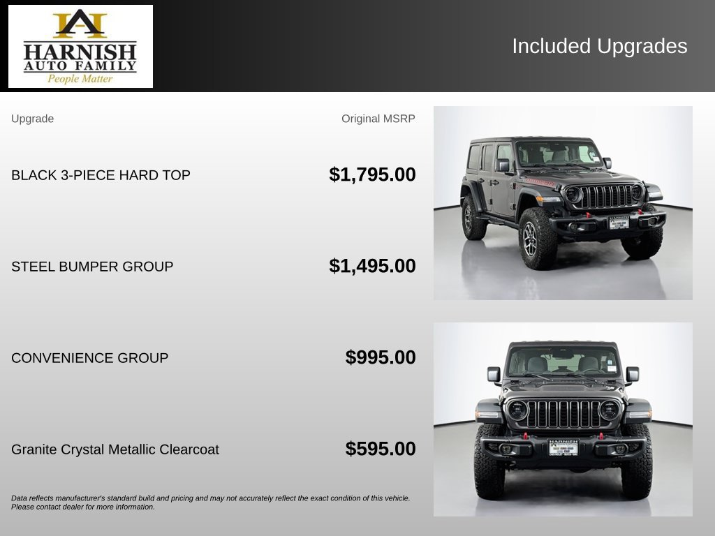 Used 2025 Jeep Wrangler Unlimited Rubicon w/ Steel Bumper Group AWD/4WD image 4