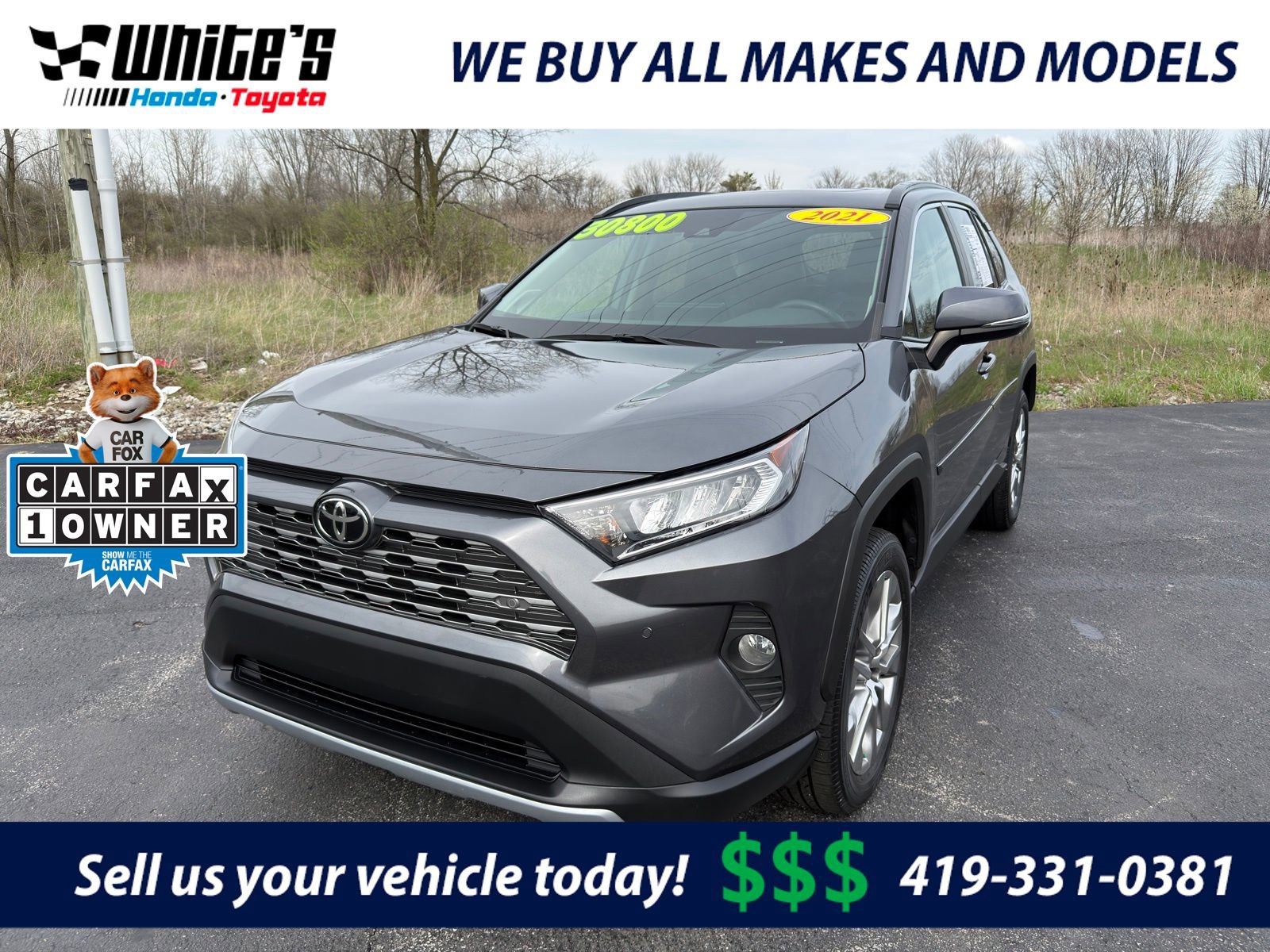 Used 2021 Toyota RAV4 Limited w/ Limited Grade Weather Package image 1