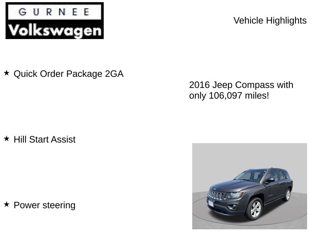 Used 2016 Jeep Compass Sport AWD/4WD image 7