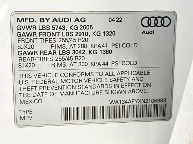 Used 2022 Audi SQ5 Prestige image 38