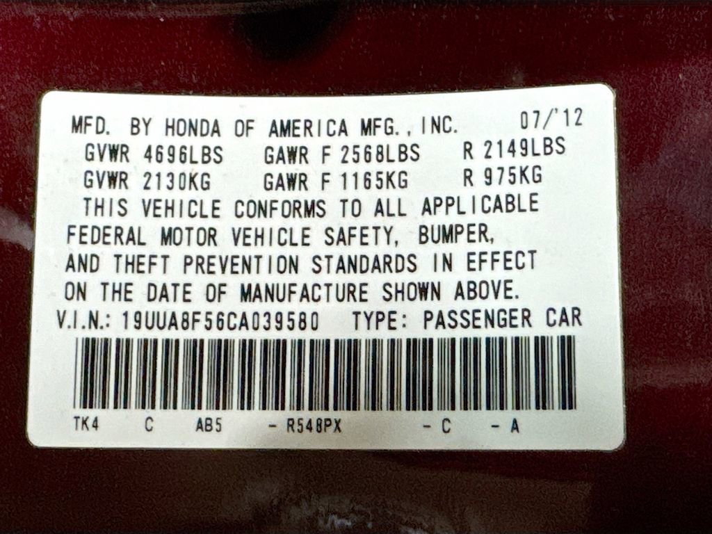 Used 2012 Acura TL w/ Technology Package image 13