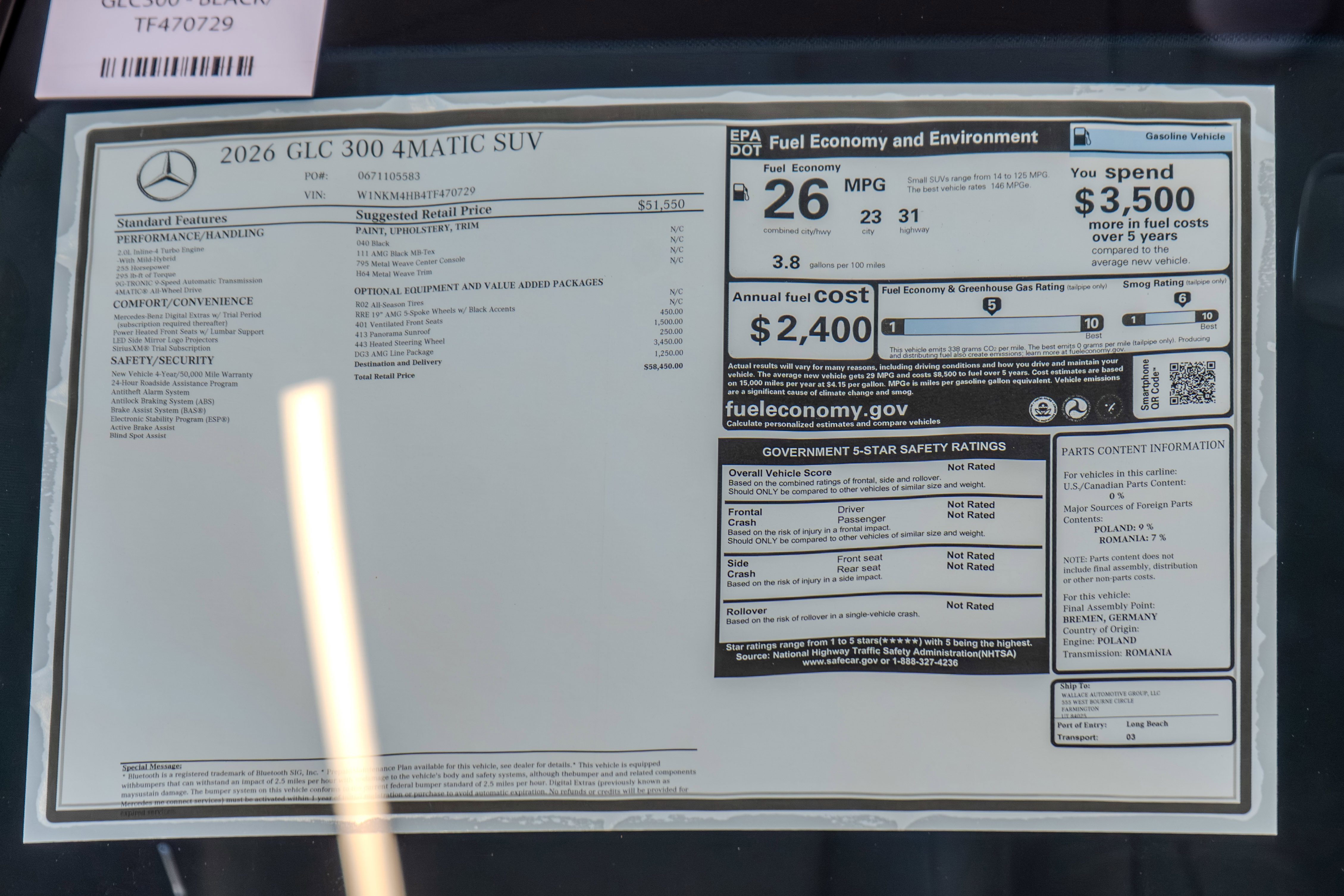 New 2026 Mercedes-Benz GLC 300 4MATIC image 36