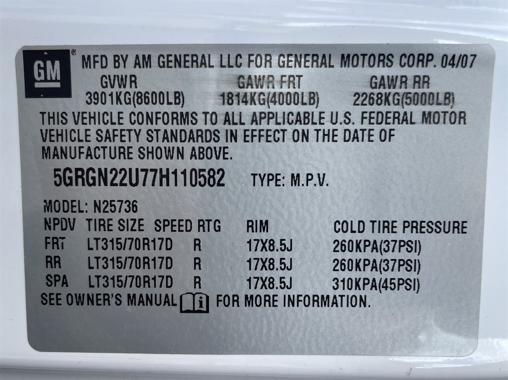 Used 2007 HUMMER H2 SUT AWD/4WD image 48