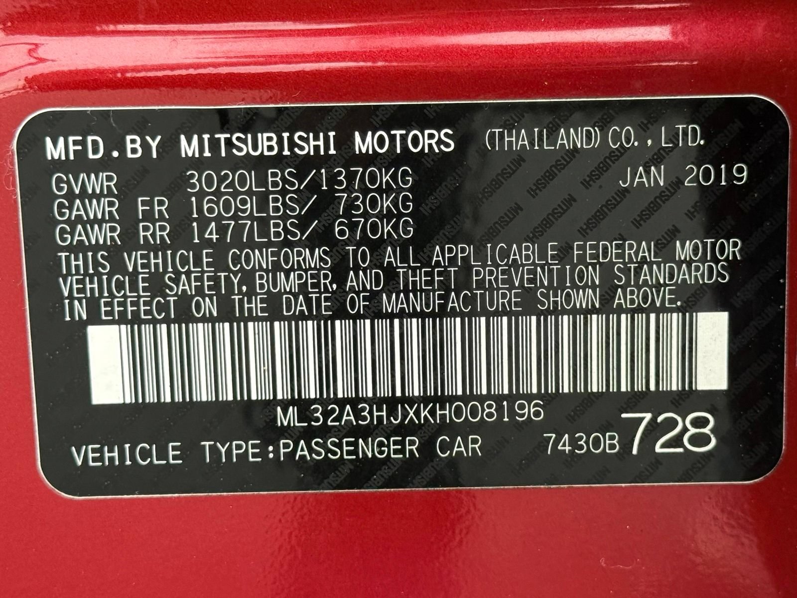 Used 2019 Mitsubishi Mirage ES FWD image 32