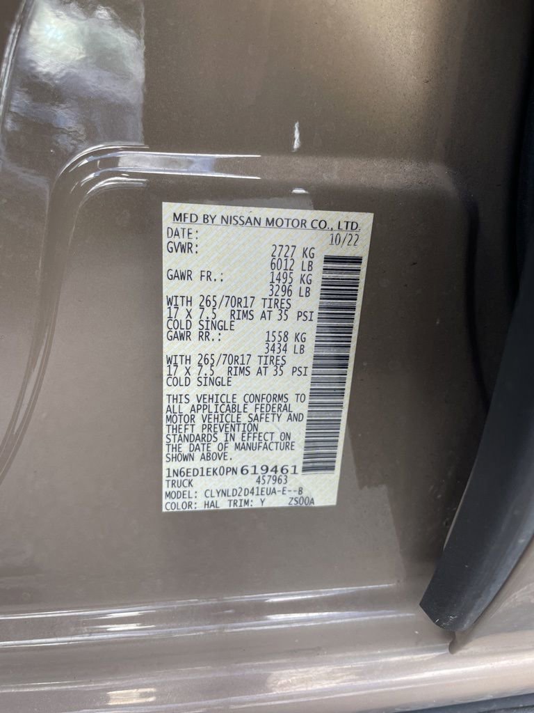 Used 2023 Nissan Frontier PRO-4X w/ Pro-4X Premium Package image 14