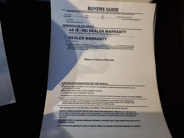 Used 2024 Volkswagen Jetta S image 35