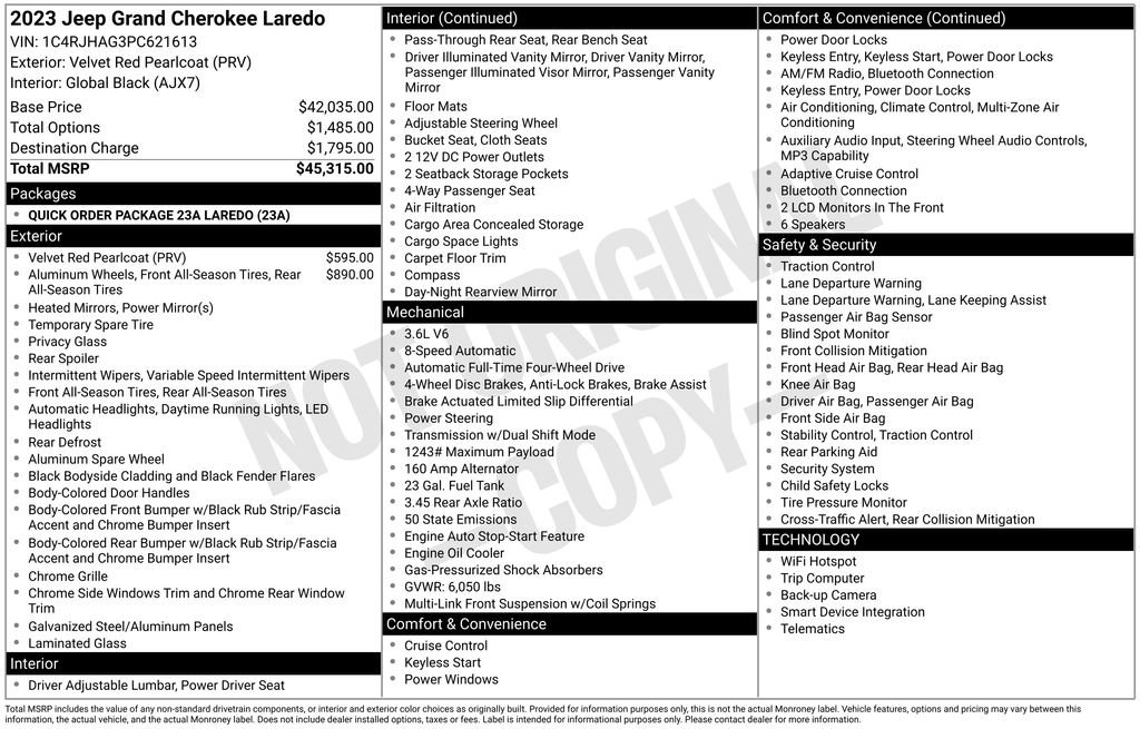 Used 2023 Jeep Grand Cherokee Laredo image 35