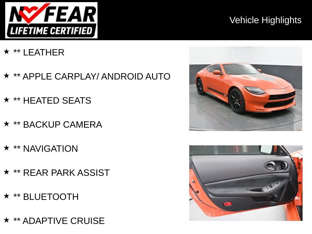 Used 2024 Nissan Z Performance w/ Heritage Edition RWD image 2