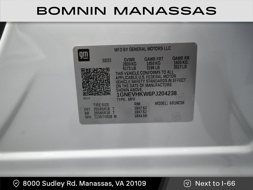 Used 2023 Chevrolet Traverse LT w/ Rear Camera Mirror Package AWD/4WD image 15