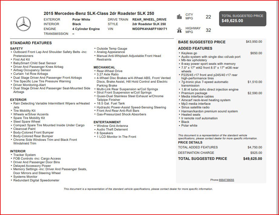 Used 2015 Mercedes-Benz SLK 250 image 11