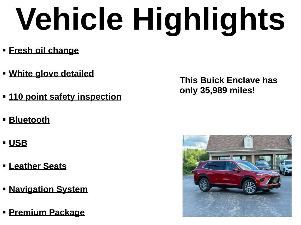 Used 2025 Buick Enclave Preferred w/ Power Package FWD image 42