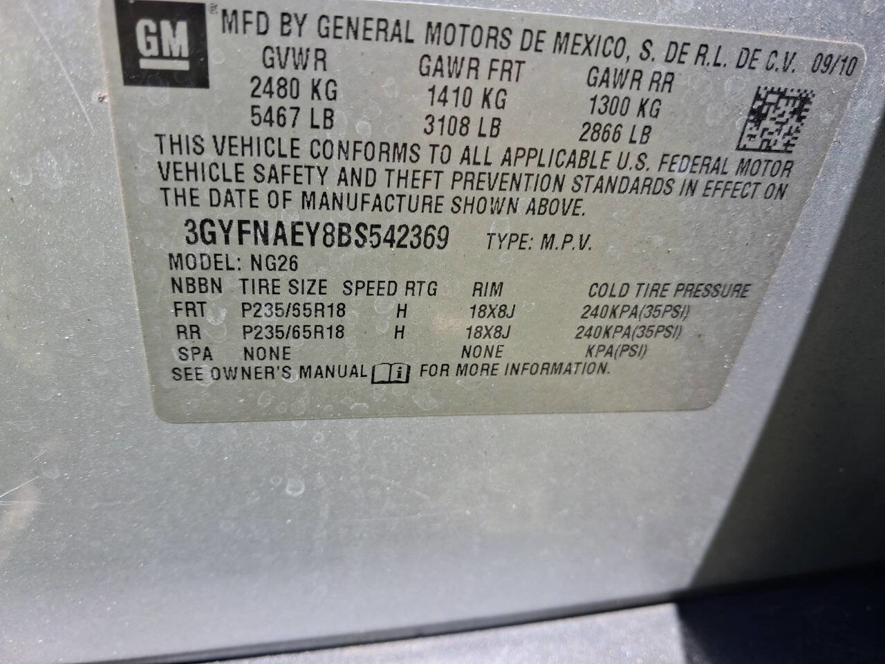 Used 2011 Cadillac SRX Luxury FWD image 20