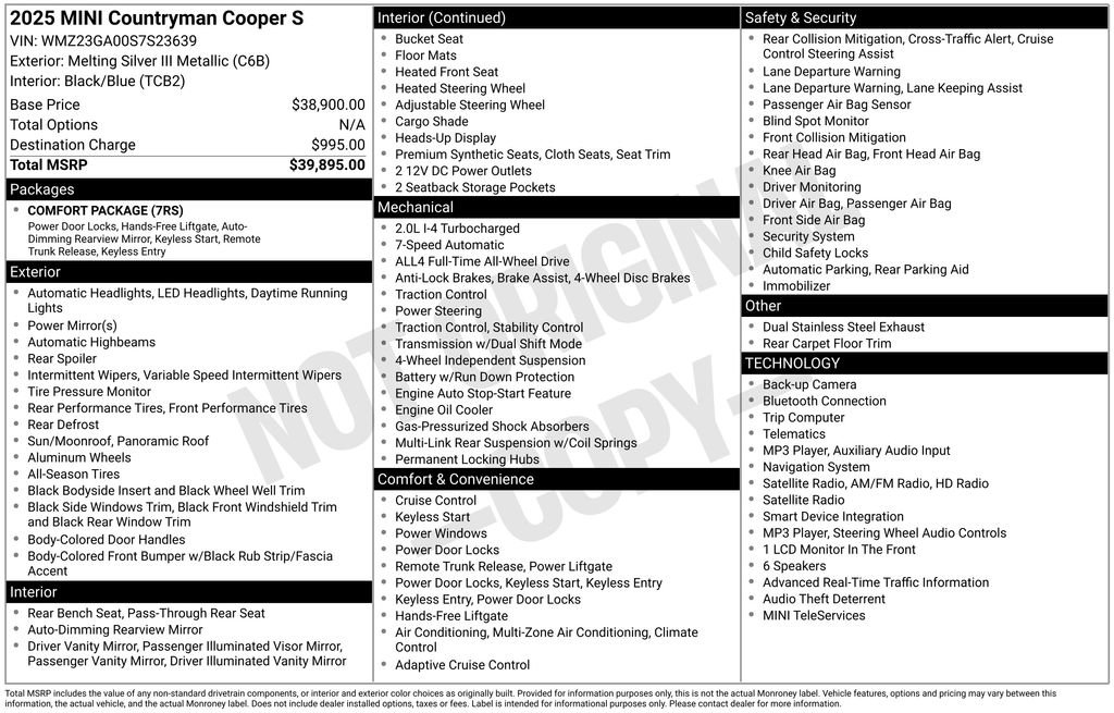 Used 2025 MINI Cooper Countryman S AWD/4WD image 37