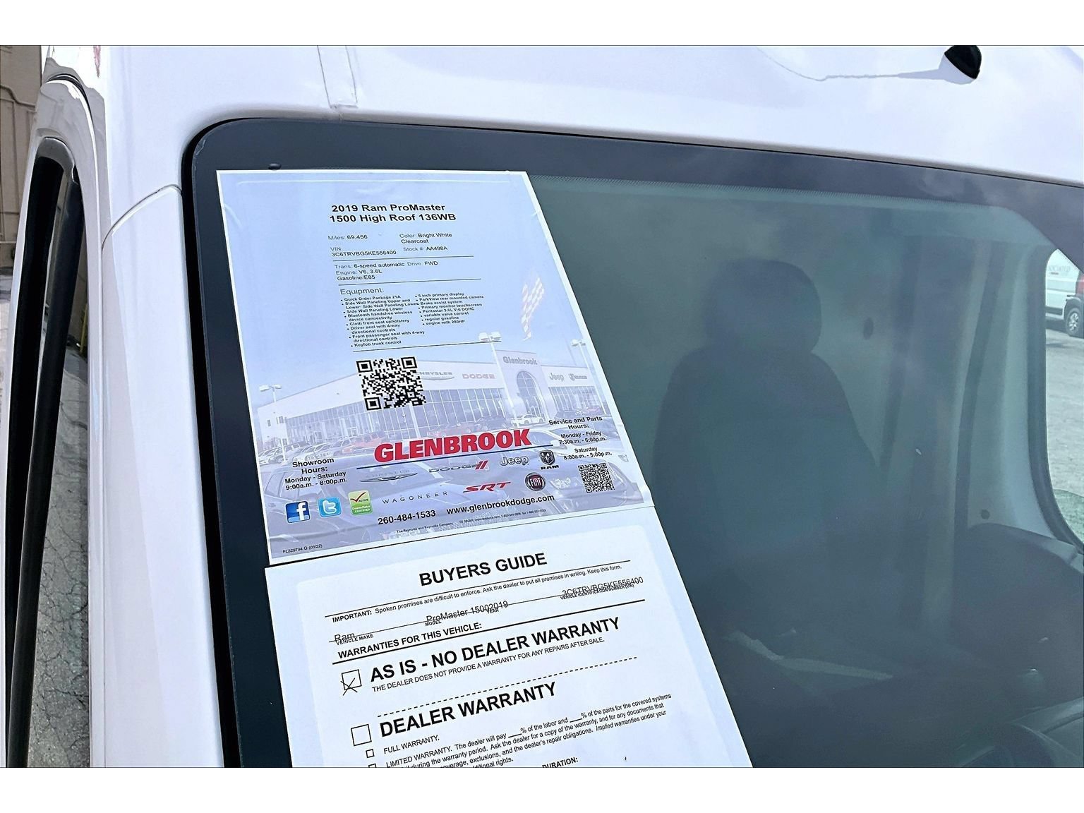 Used 2019 RAM ProMaster 1500 FWD image 47