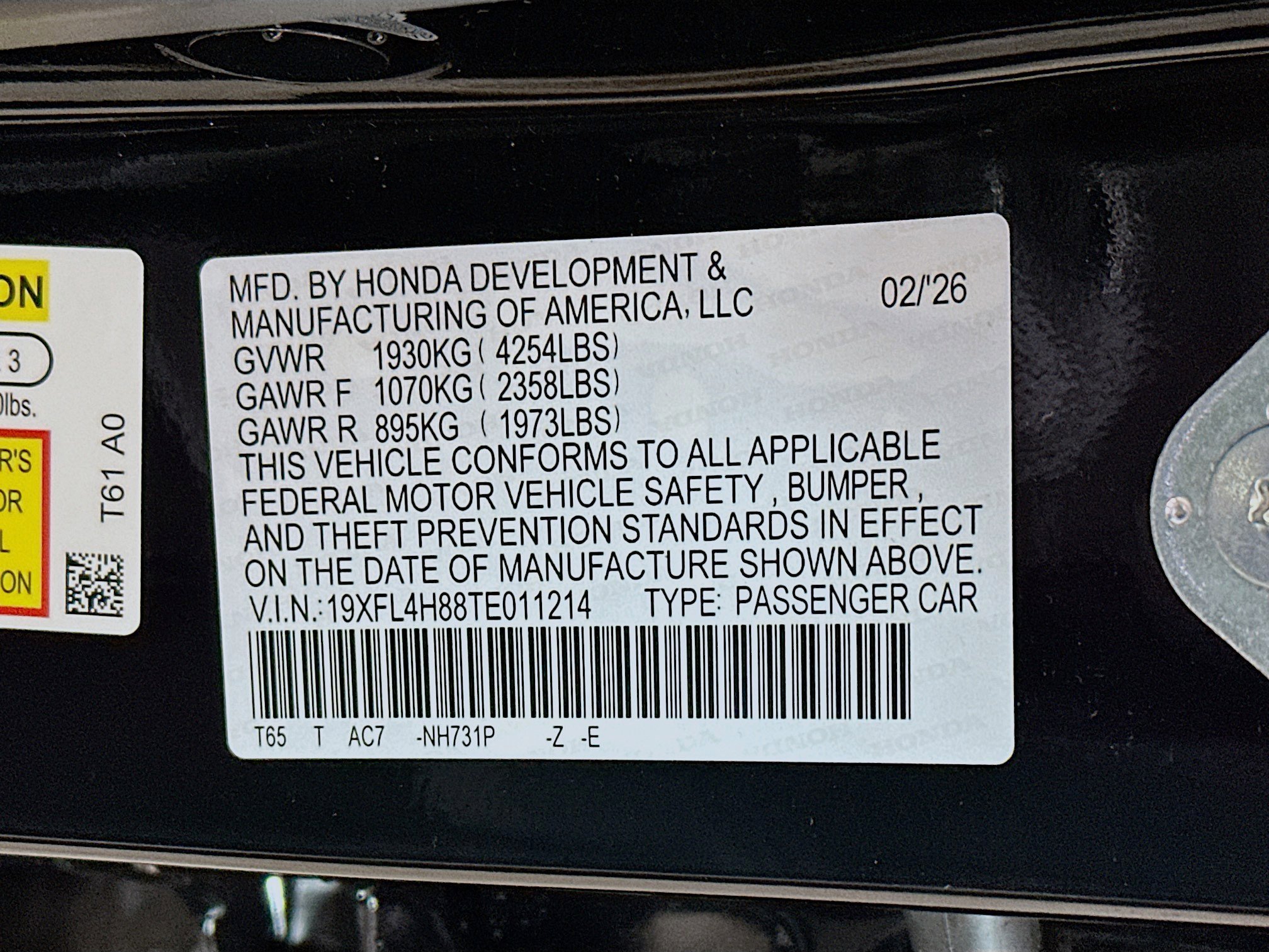 New 2026 Honda Civic Sport image 31