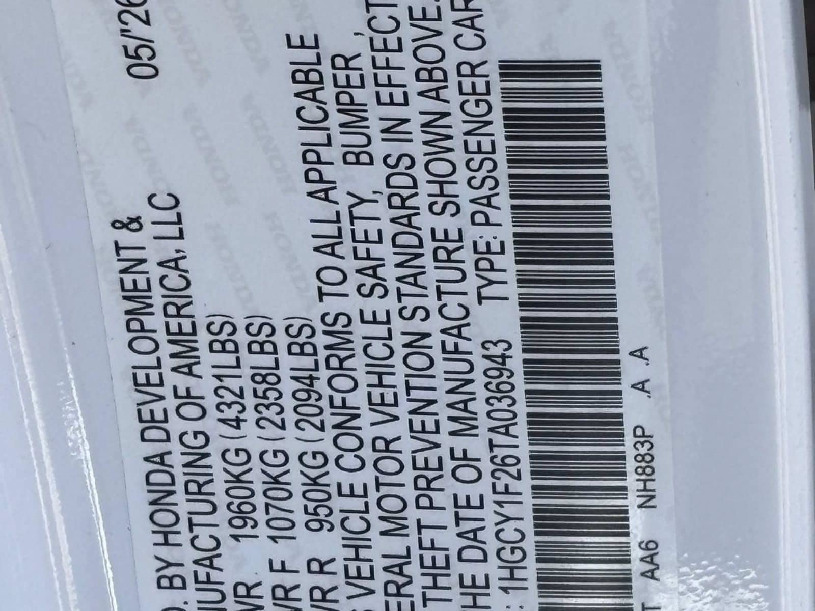 New 2026 Honda Accord LX image 23