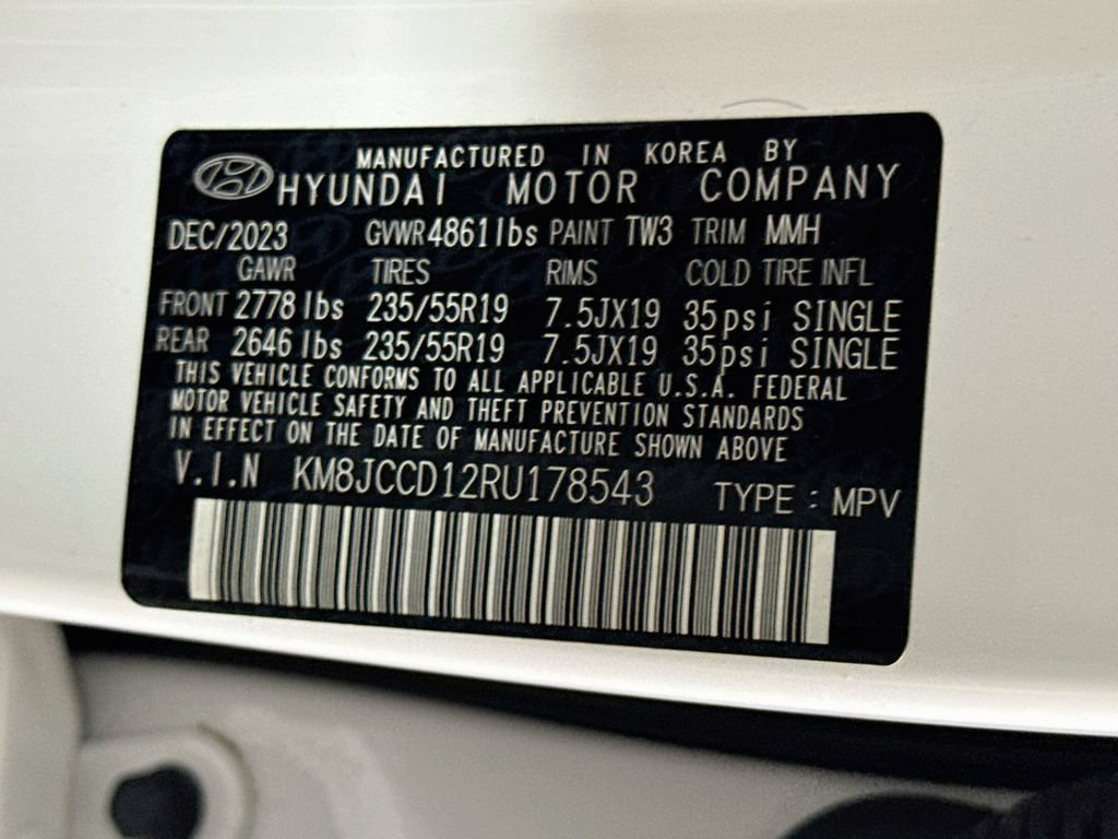 Certified 2024 Hyundai Tucson SEL AWD/4WD image 38