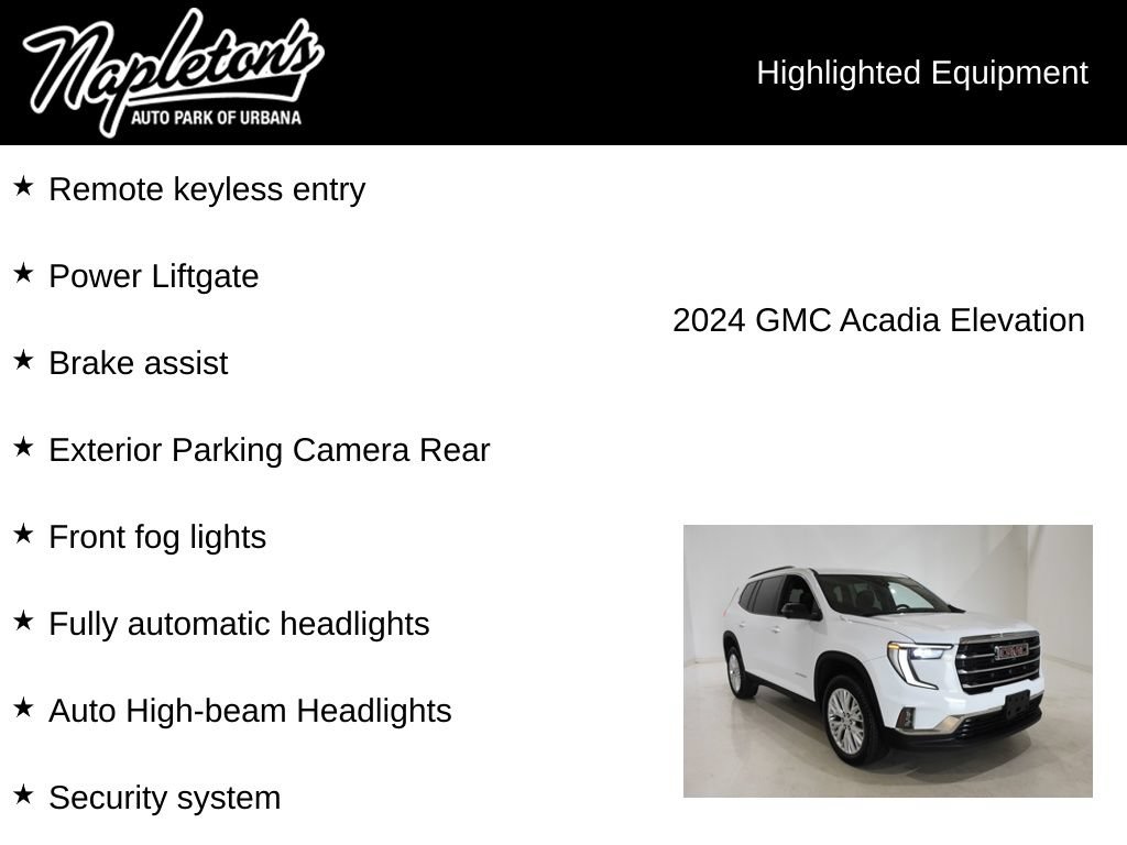 Used 2024 GMC Acadia Elevation FWD image 16