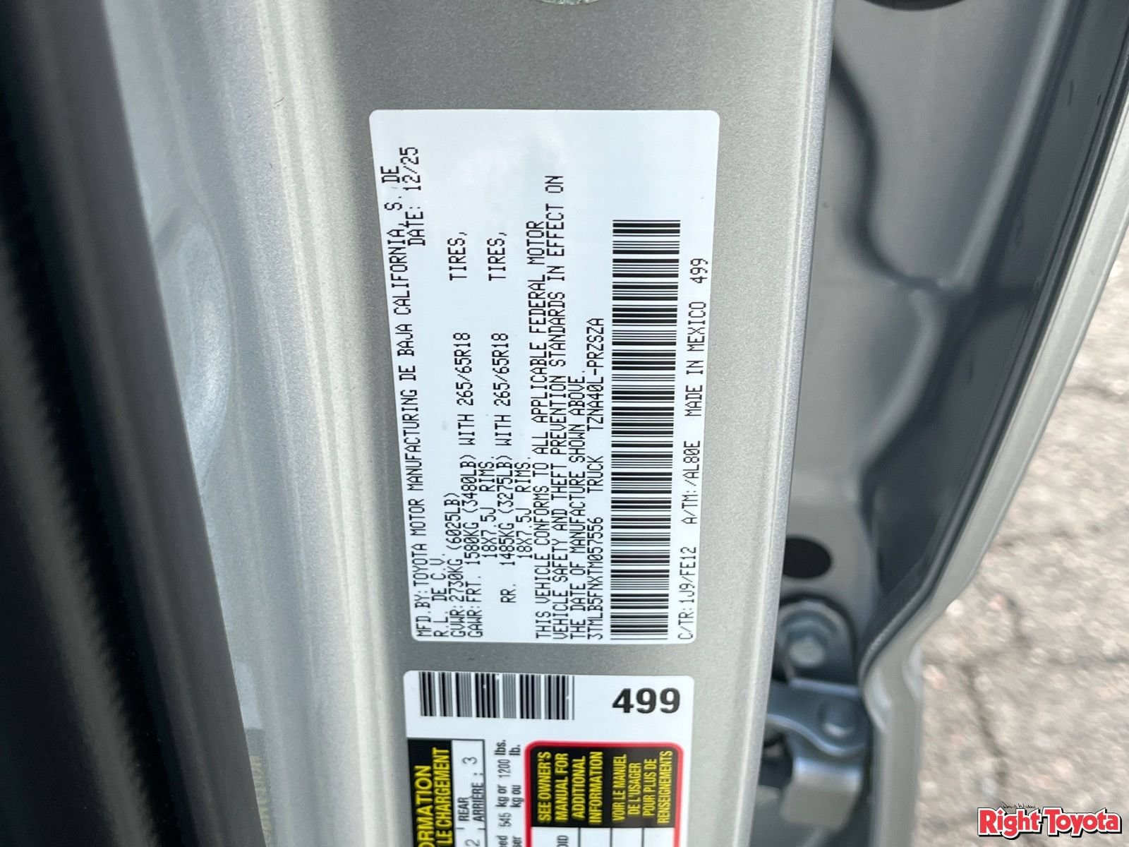 Certified 2026 Toyota Tacoma TRD Sport RWD image 33