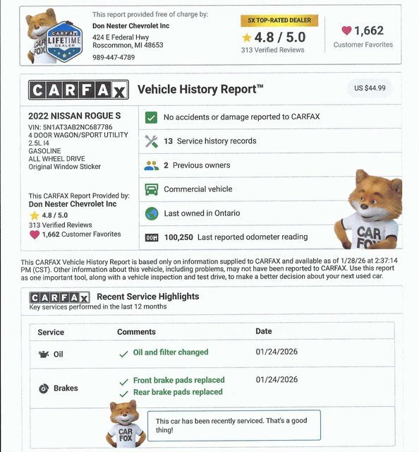 Used 2022 Nissan Rogue S image 5
