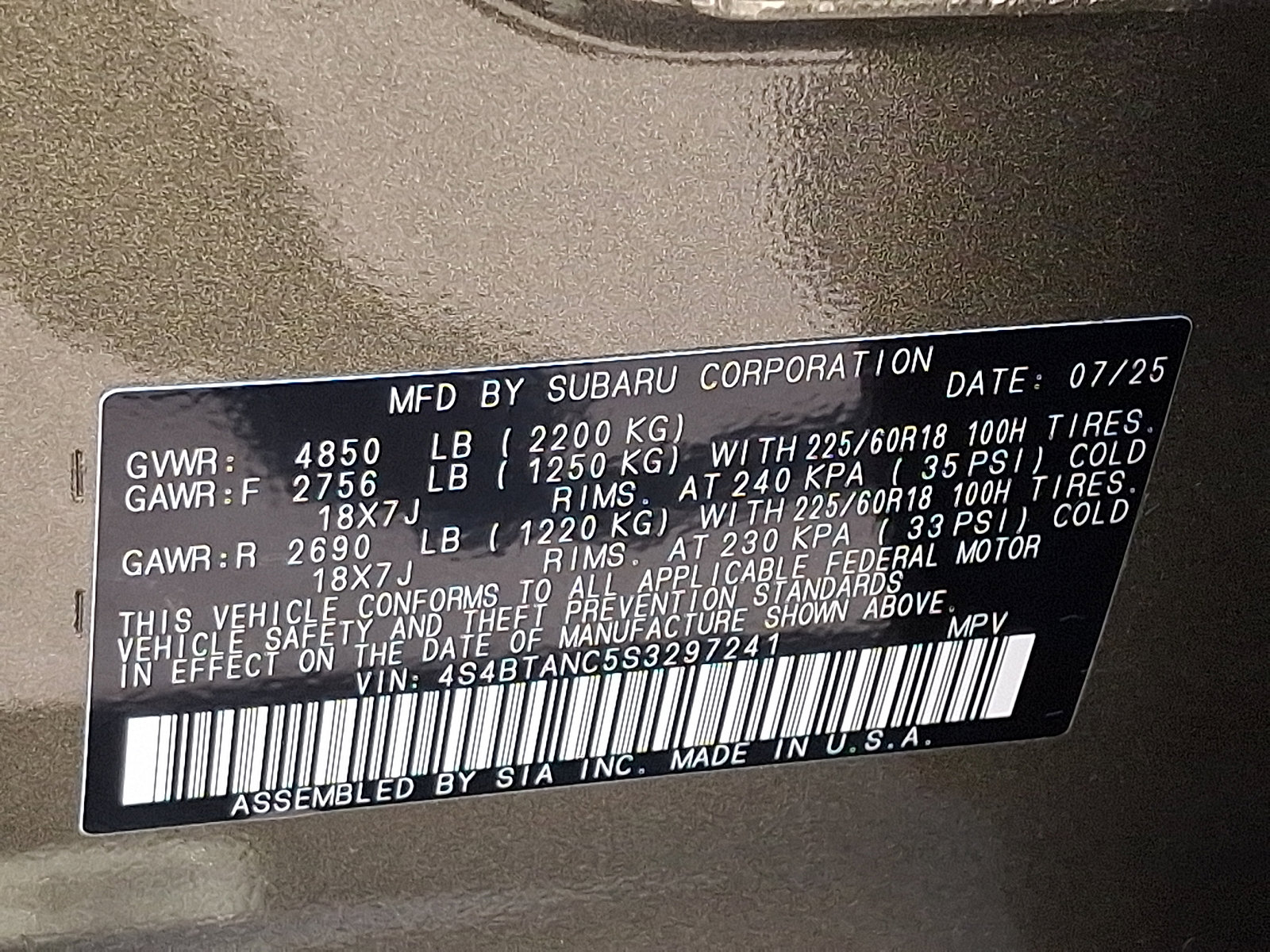 Certified 2025 Subaru Outback Limited AWD/4WD image 28