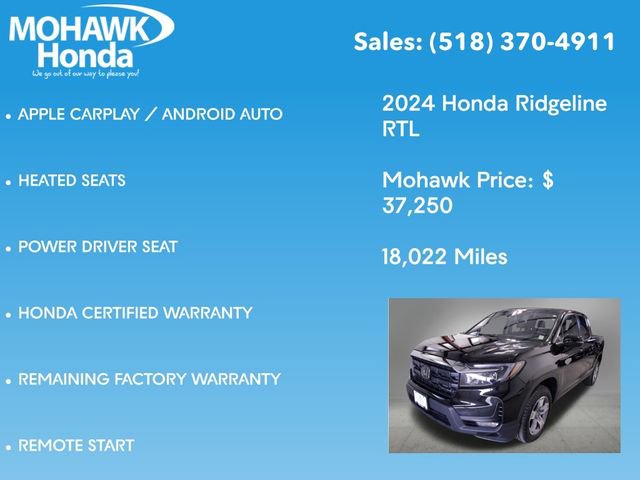 Certified 2024 Honda Ridgeline RTL image 16