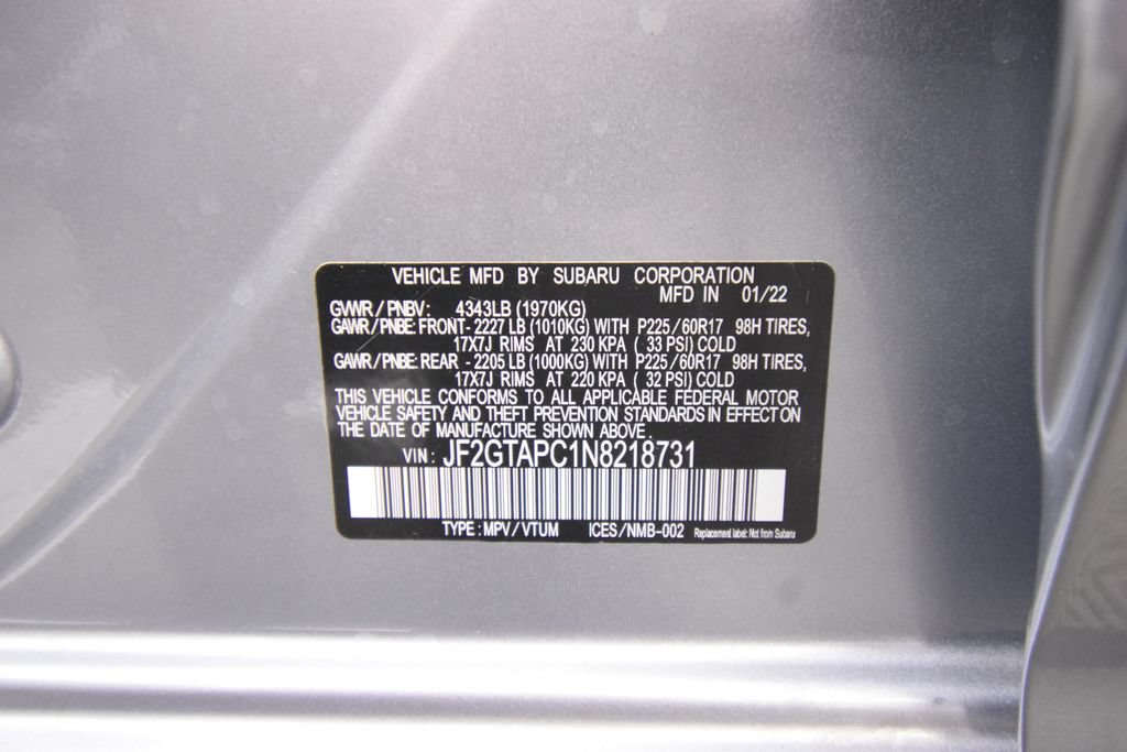 Used 2022 Subaru Crosstrek 2.0i Premium w/ Popular Package #3 AWD/4WD image 25