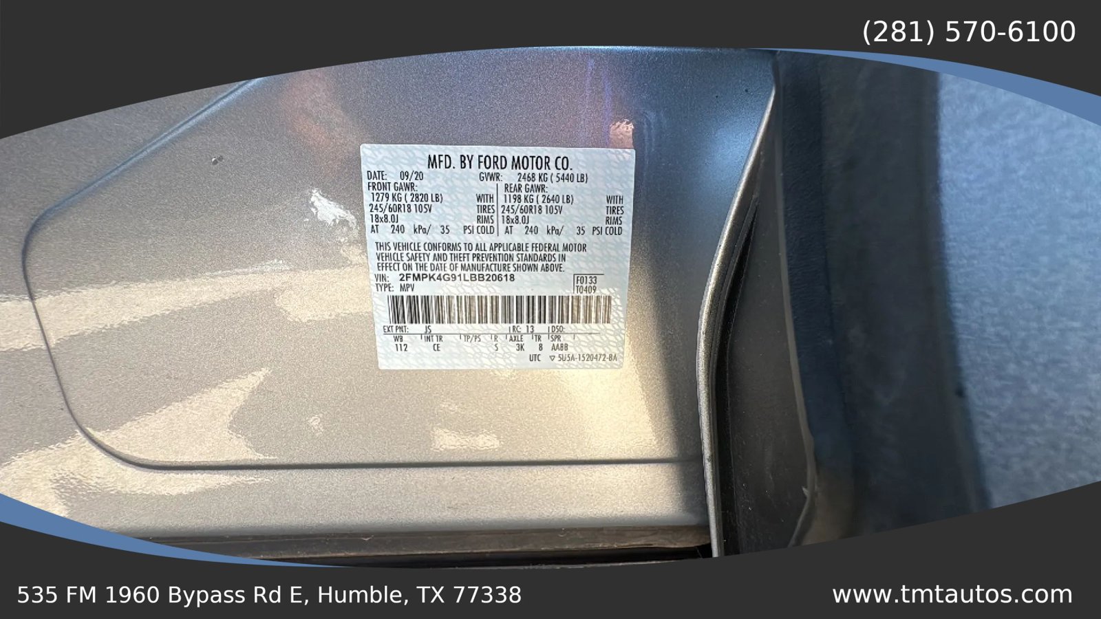 Used 2020 Ford Edge SE AWD/4WD image 24