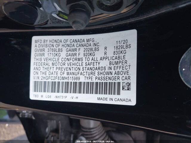 Used 2021 Honda Civic Sport image 21