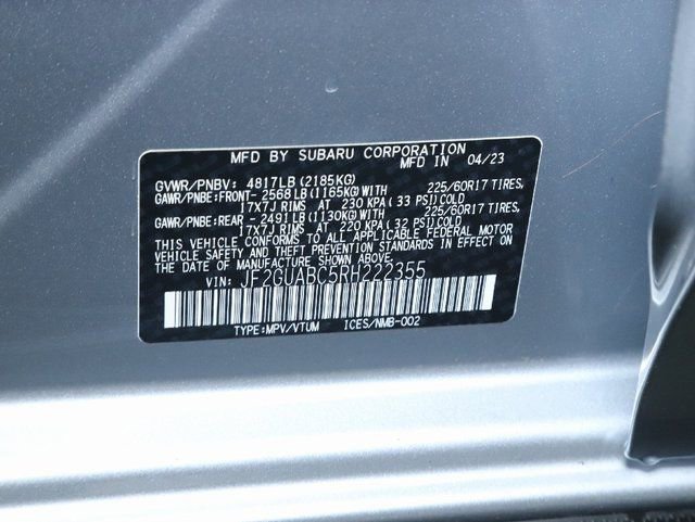 Certified 2024 Subaru Crosstrek 2.0i AWD/4WD image 20