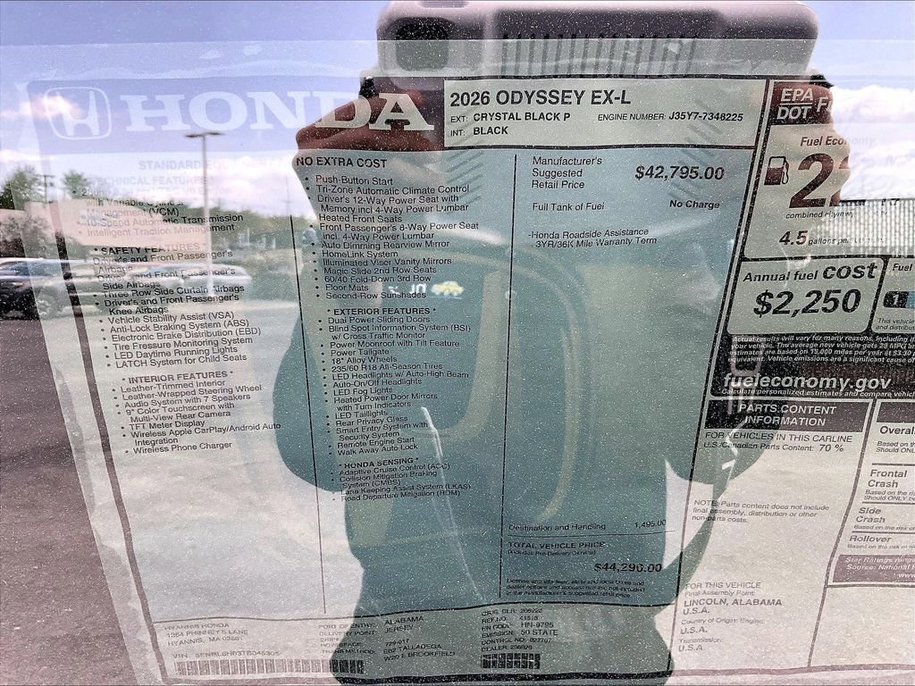 New 2026 Honda Odyssey EX-L image 18
