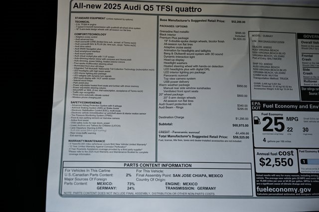 New 2025 Audi Q5 Premium Plus image 40