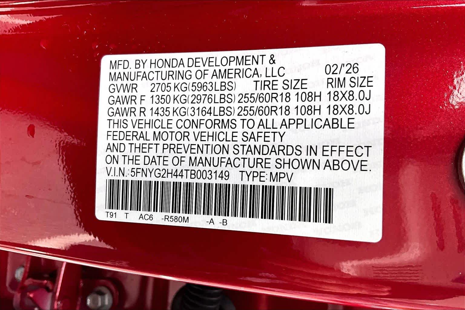 Certified 2026 Honda Pilot EX-L image 31