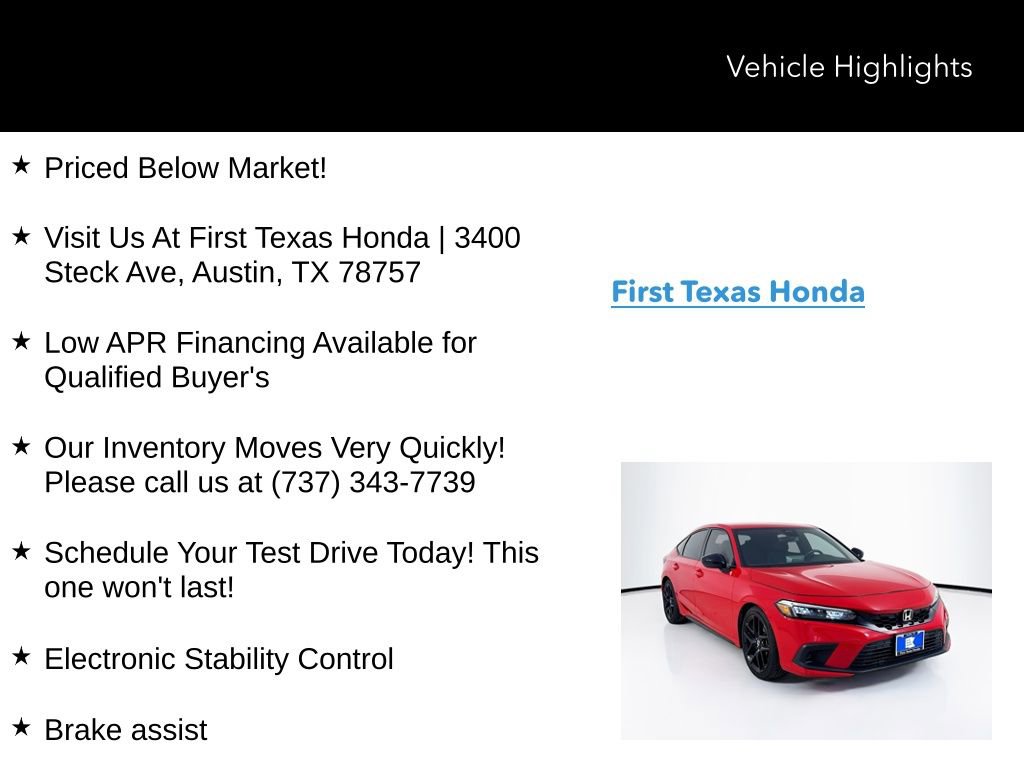 Used 2024 Honda Civic Sport image 9