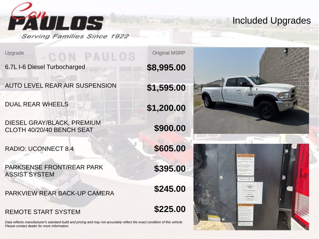 Used 2016 RAM 3500 SLT w/ Cold Weather Group AWD/4WD image 4