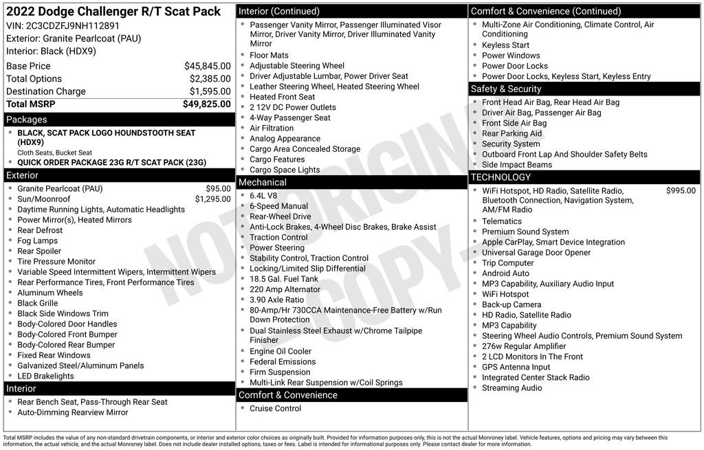 Used 2022 Dodge Challenger R/T Scat Pack RWD image 13