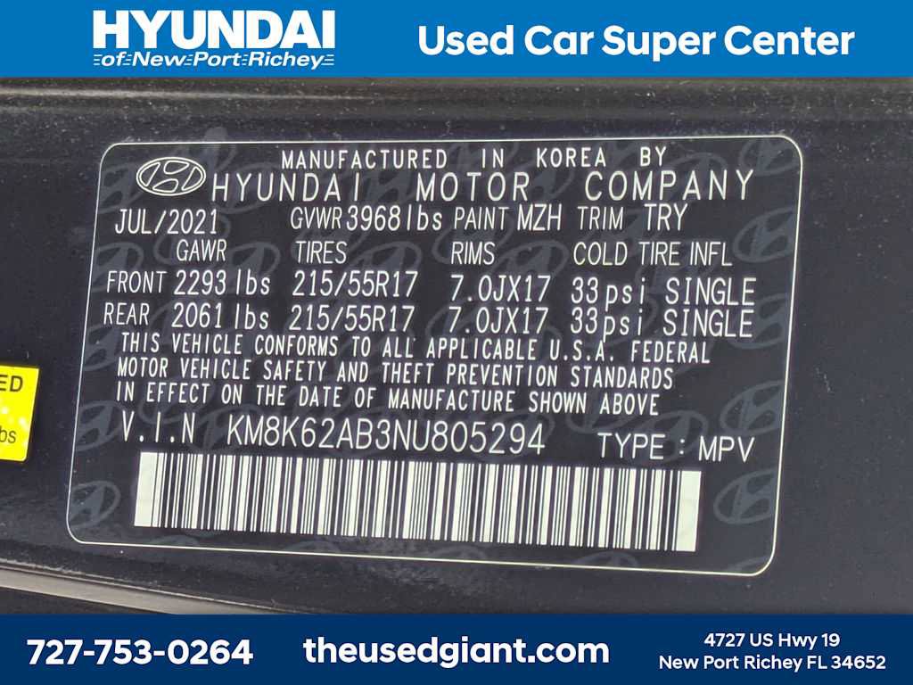 Certified 2022 Hyundai Kona SEL w/ Cargo Package image 34