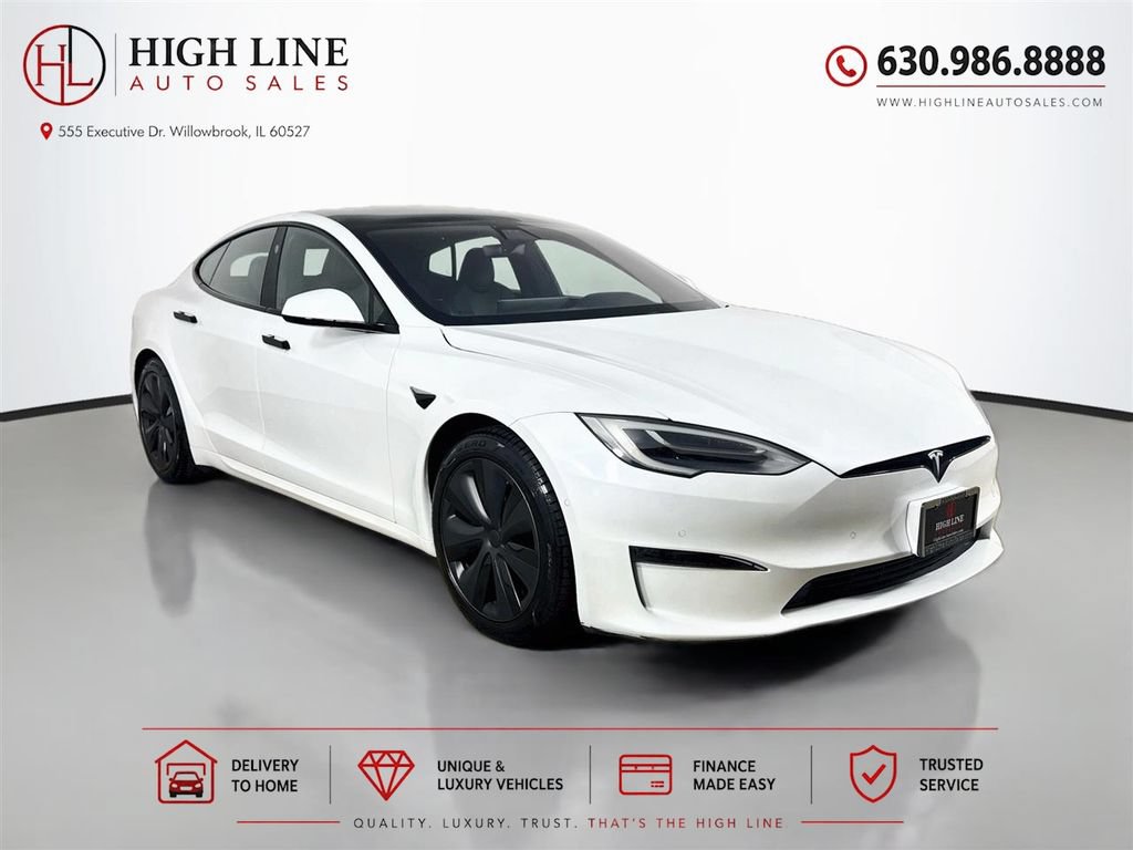 Used 2021 Tesla Model S Plaid AWD/4WD image 1