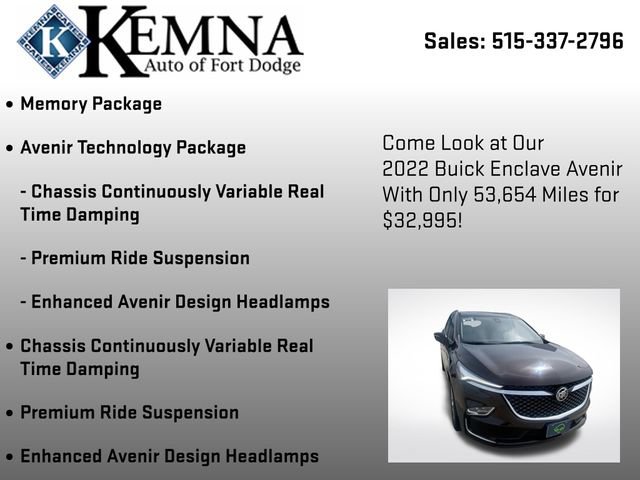 Used 2022 Buick Enclave Avenir w/ Avenir Technology Package image 6