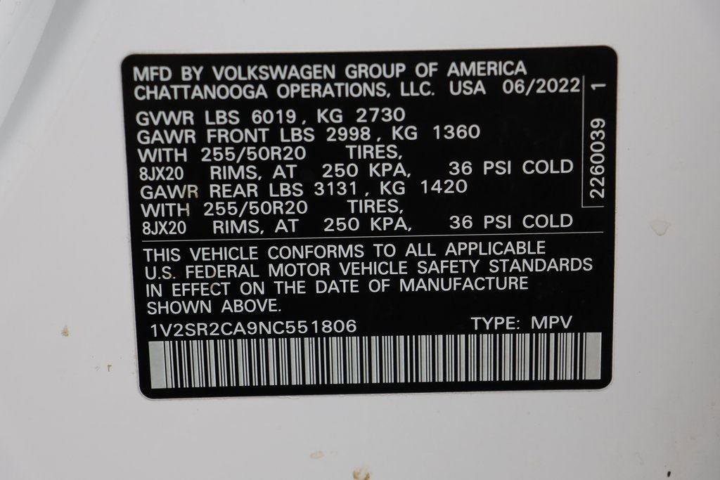 Used 2022 Volkswagen Atlas SEL R-Line image 25