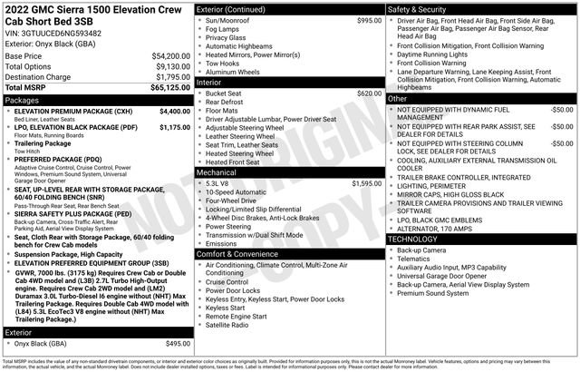 Used 2022 GMC Sierra 1500 Elevation w/ Elevation Premium Package image 7