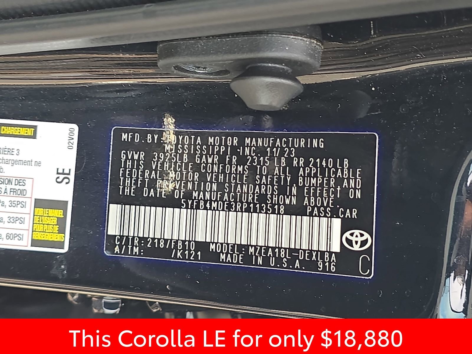 Used 2024 Toyota Corolla LE image 39