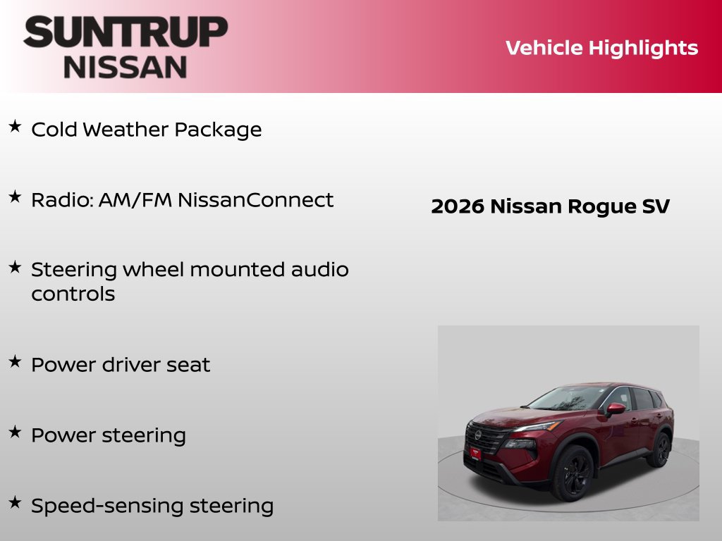 Certified 2026 Nissan Rogue SV w/ Cold Weather Package AWD/4WD image 8