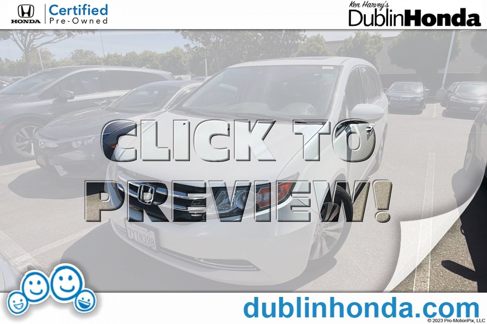 Used 2017 Honda Odyssey EX-L