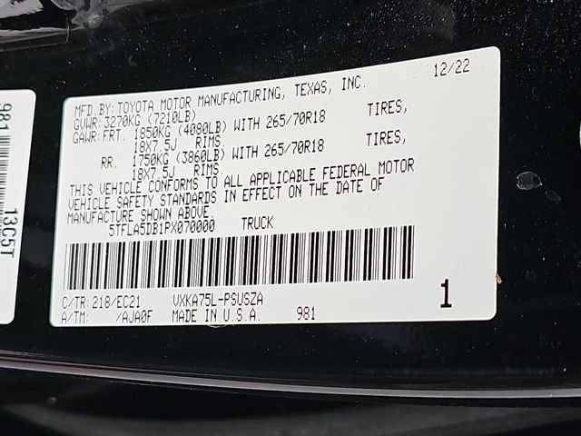 Used 2023 Toyota Tundra SR5 w/ SR5 Premium Package AWD/4WD image 37
