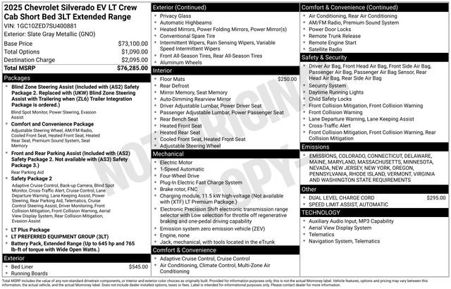 New 2025 Chevrolet Silverado EV LT video 2